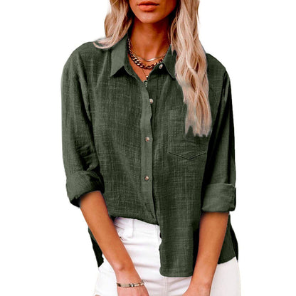 Women's Button Up 100% Cotton Shirt