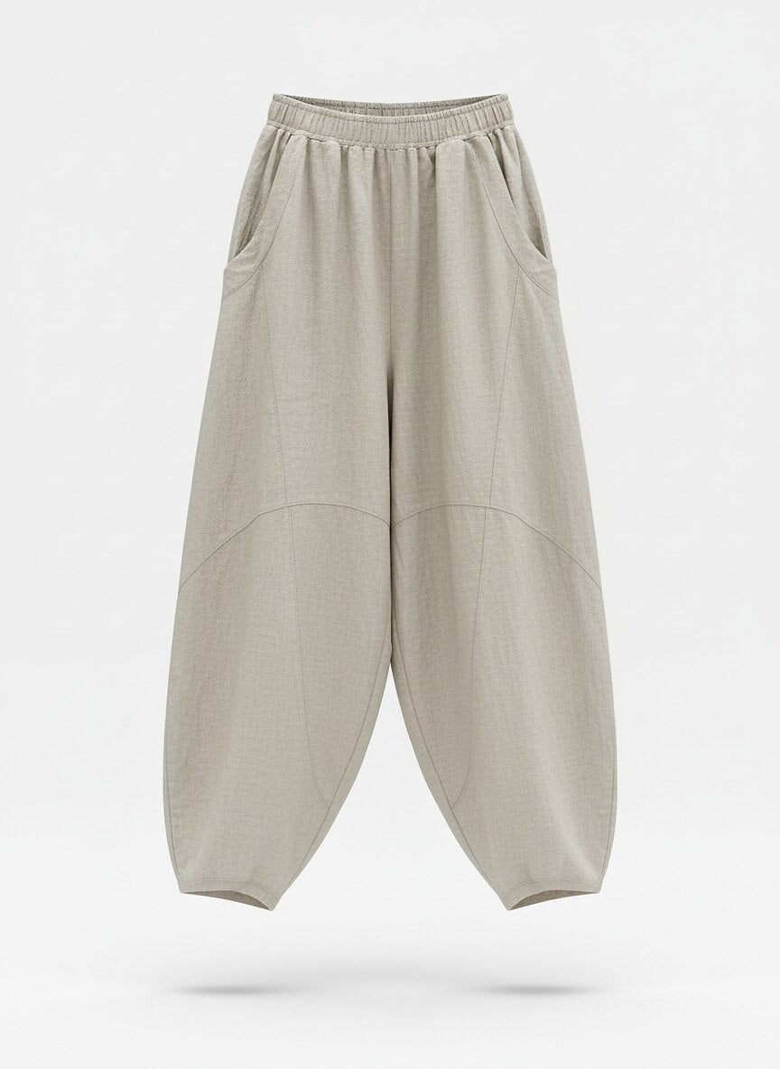 Premium Linen Casual Balloon Pants