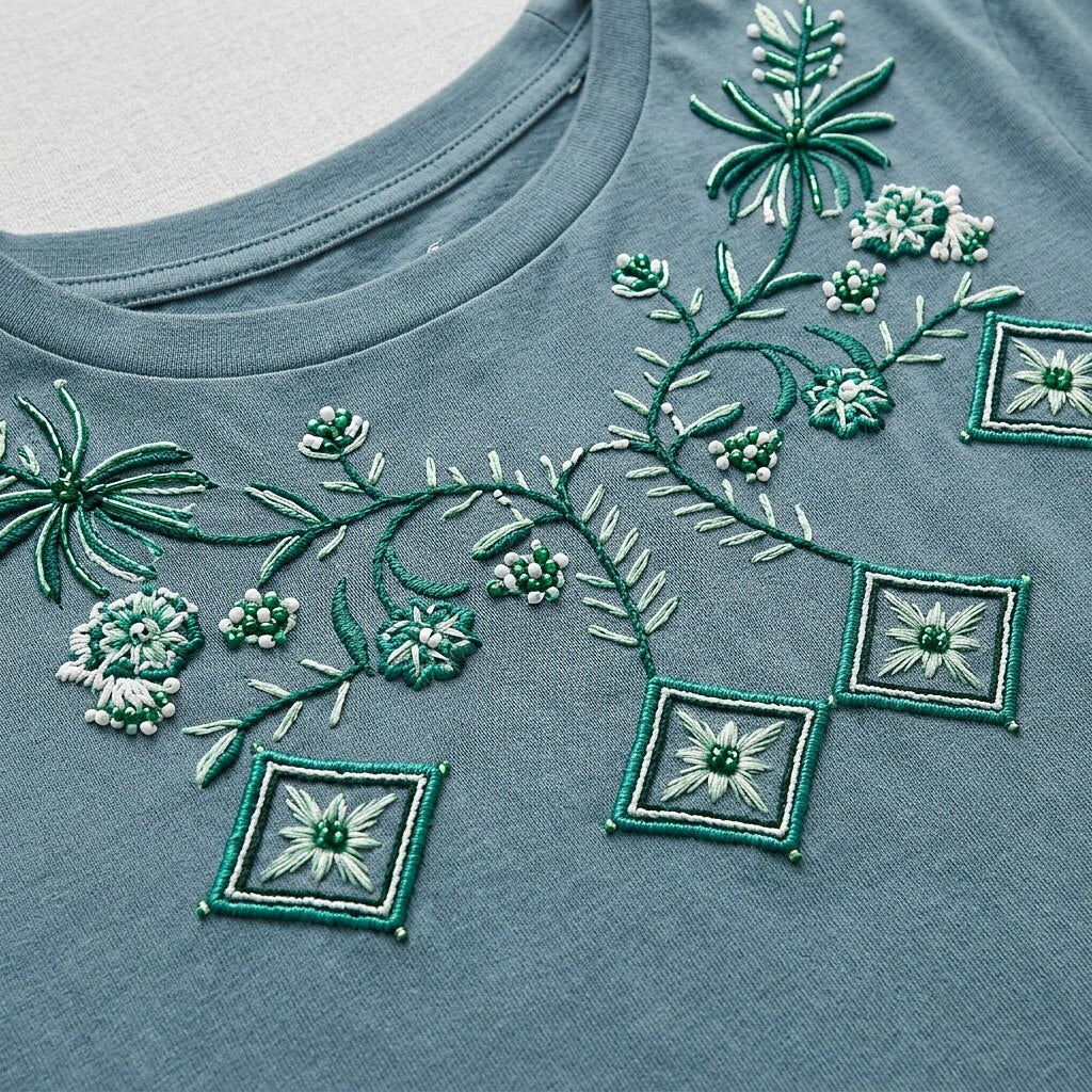 Geometric Tropical Cotton Tee