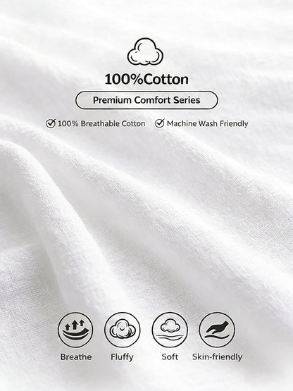 Women's Crew Neck 100% Cotton Blouse