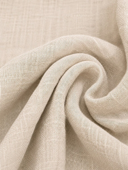 Premium Linen Elastic-Waist Pants