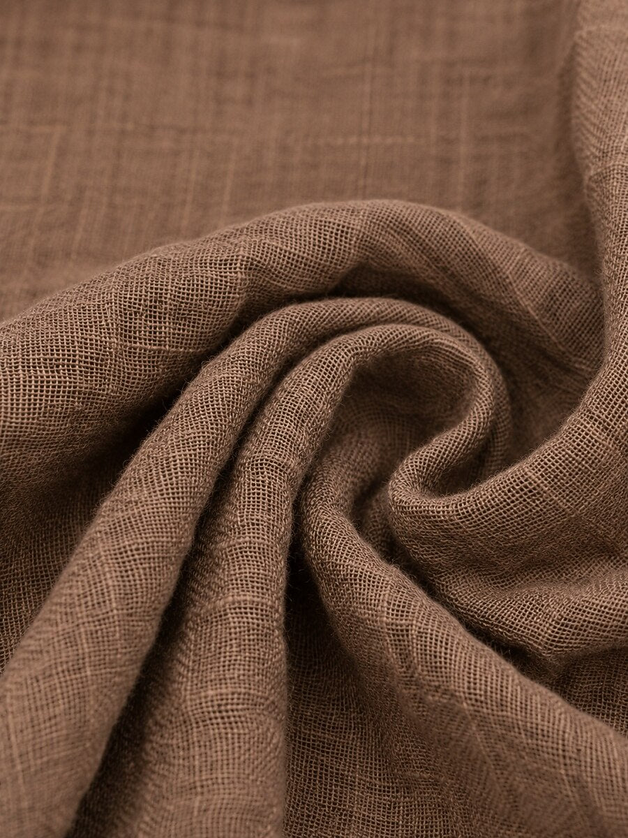 Premium Linen Elastic-Waist Pants