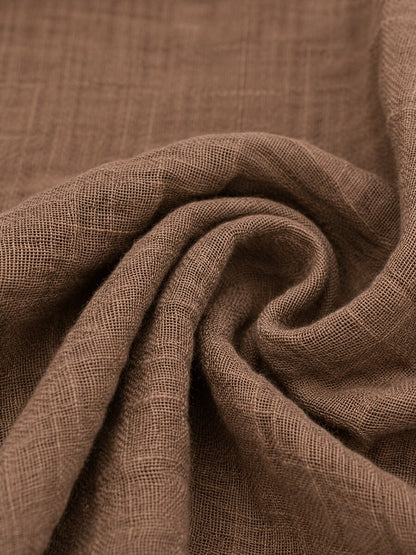 Premium Linen Elastic-Waist Pants