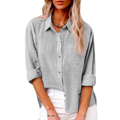 Women's Button Up 100% Cotton Shirt