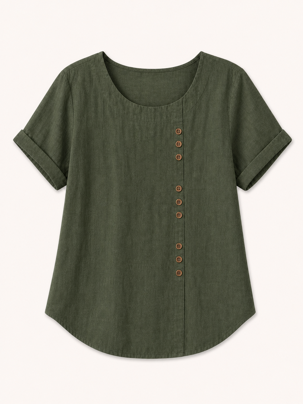 Button 100% Cotton Top