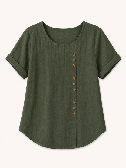 Button 100% Cotton Top