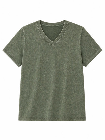 V Neck 100% Cotton Top