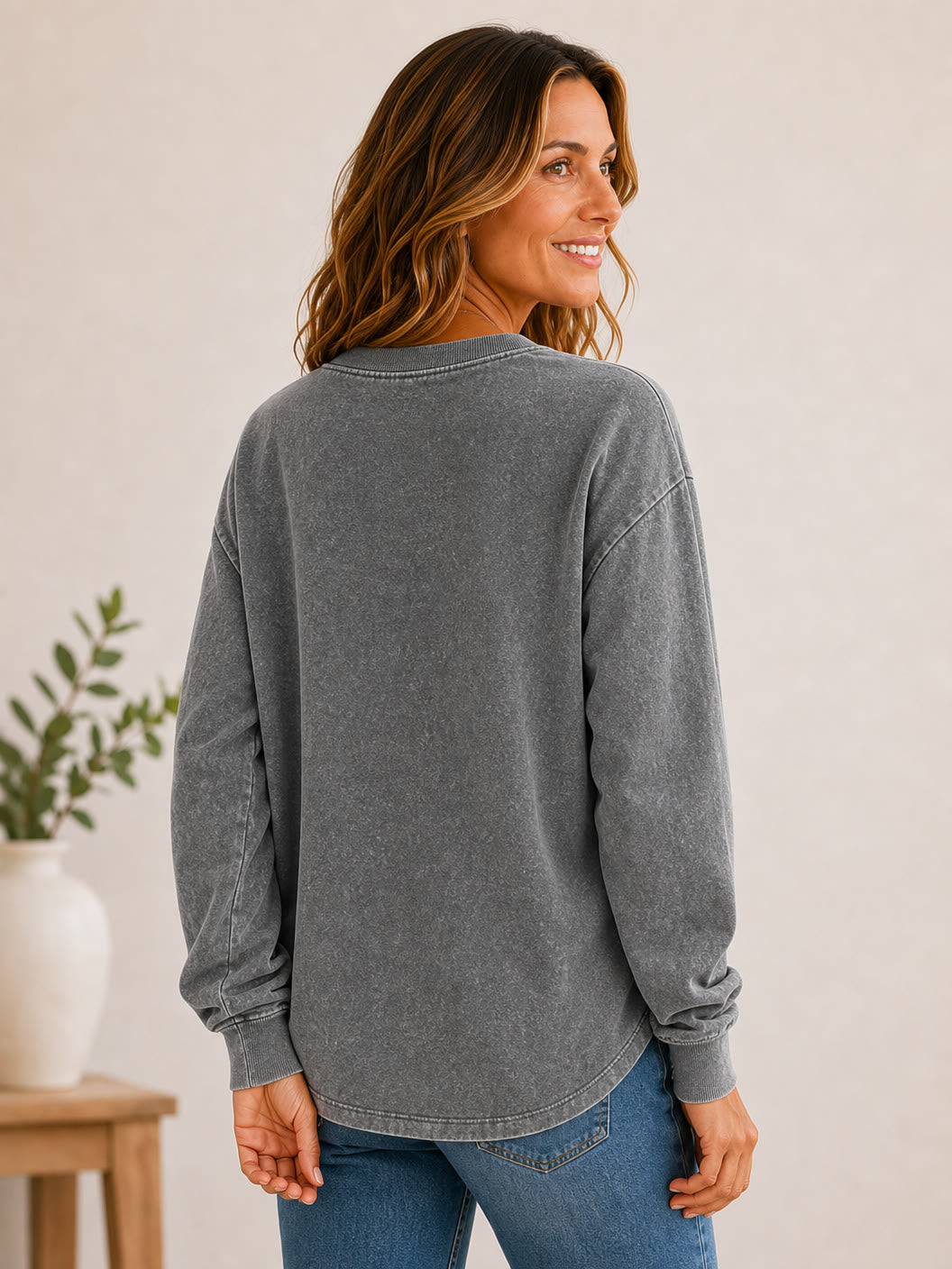100% Cotton Crewneck Sweatshirt