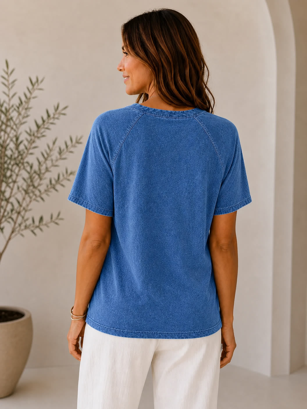 100% Cotton Crew Neck Tee