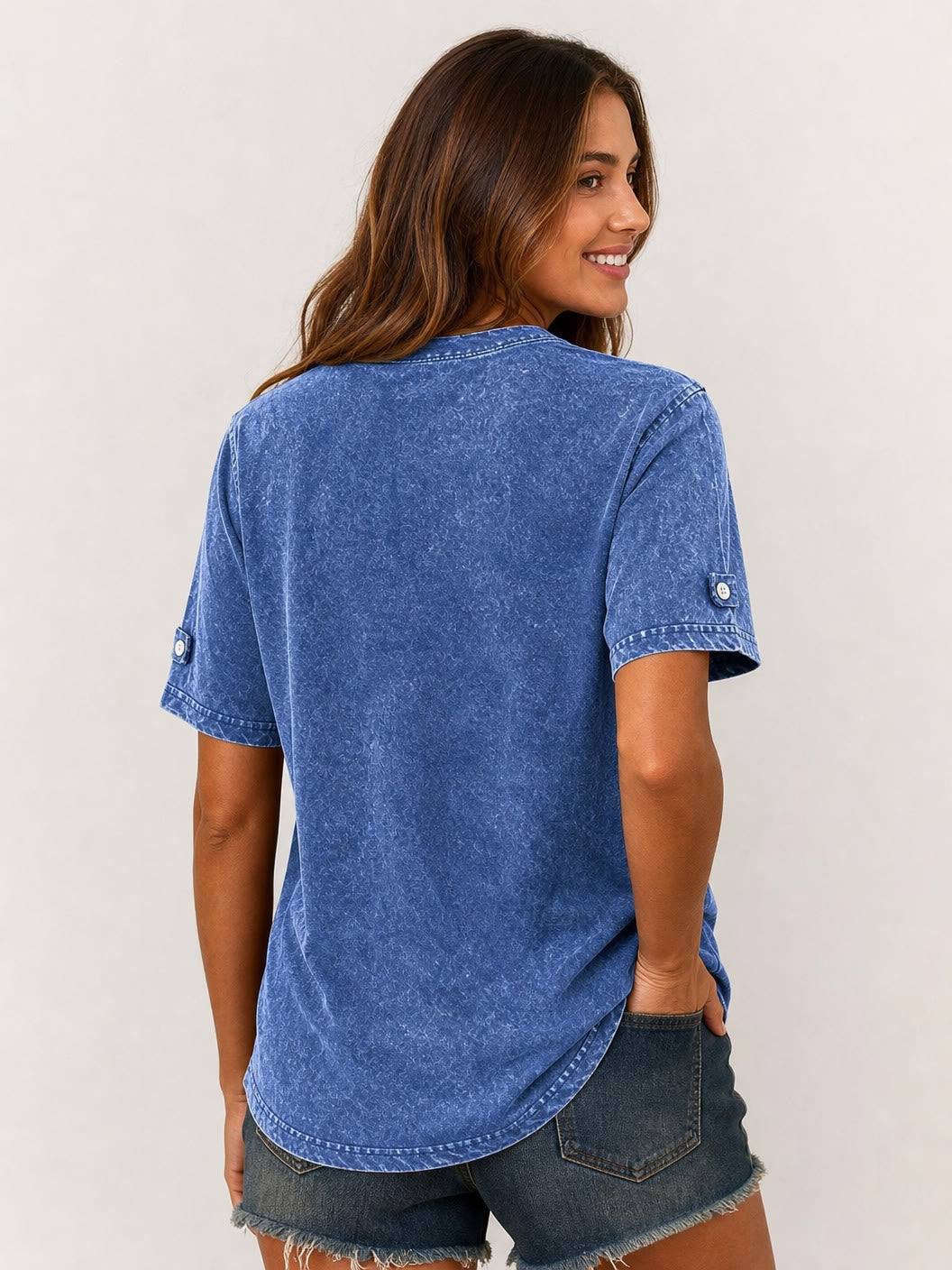 100% Cotton Henley Shirt