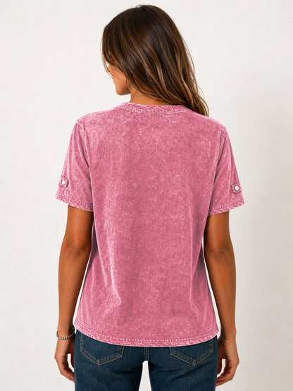 100% Cotton Henley Shirt