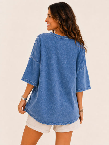 Washed 100% Cotton Blouse