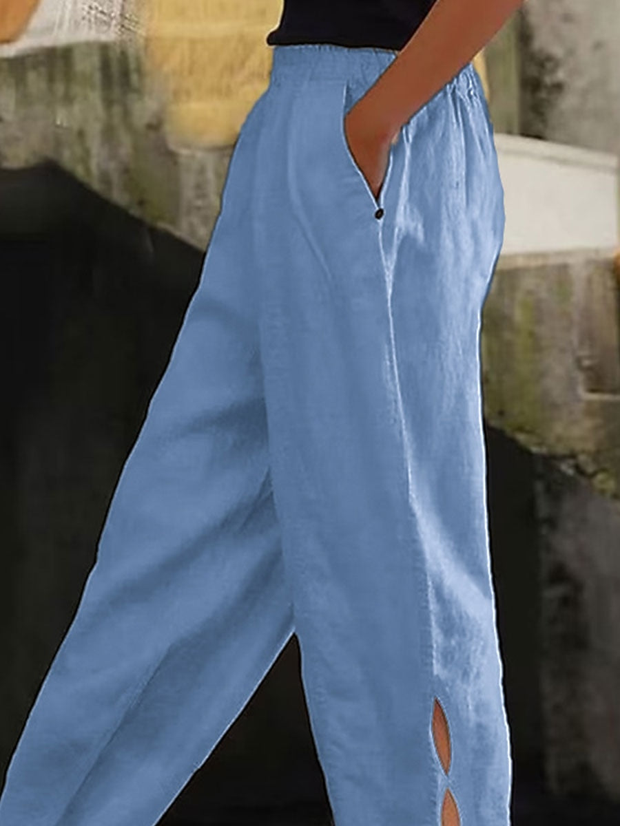 Women's Cotton Blend Chino Pants