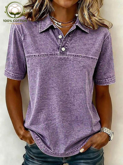 Vintage 100% Cotton Henley Shirt