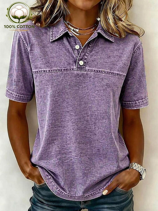 Vintage 100% Cotton Henley Shirt