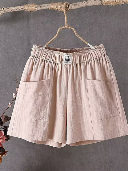 Women's Cotton Linen Vacation Shorts