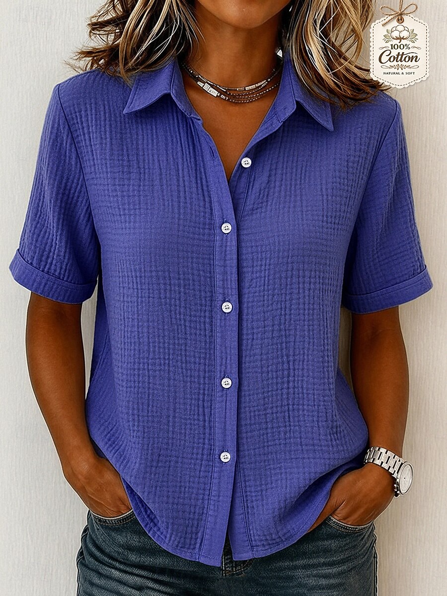 Women's Casual 100% Cotton Shirt