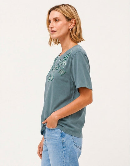 Geometric Tropical Cotton Tee