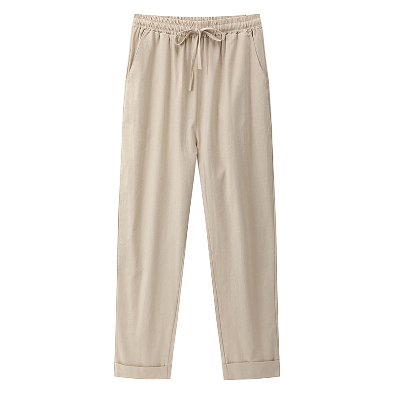 Summer Essential Cotton Linen Pants