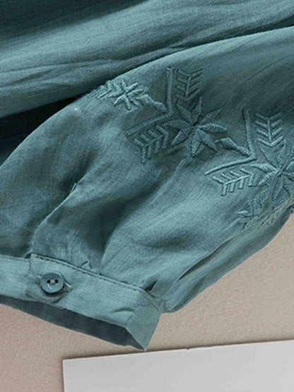 Women's Embroidered 100% Cotton Blouse