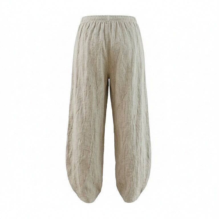 Premium Linen Full-Length Balloon Pants
