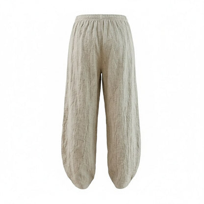 Premium Linen Full-Length Balloon Pants
