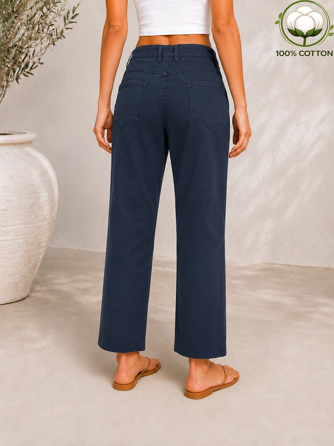 Women's 100% Cotton Pocket Denim Jeans