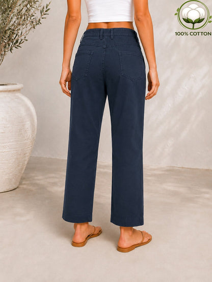 Women's 100% Cotton Pocket Denim Jeans