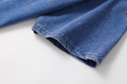 100% Cotton Washed Henley Tee