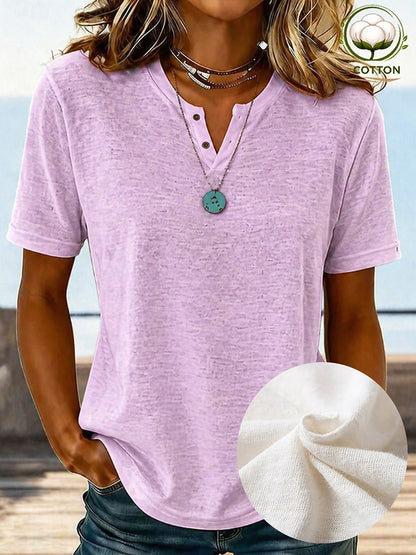Texture Cotton Blend Tops