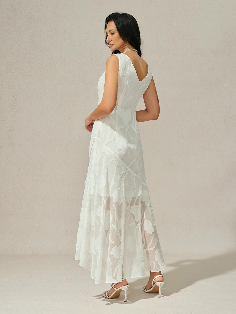 Maxikleid aus Satin mit Batikmuster