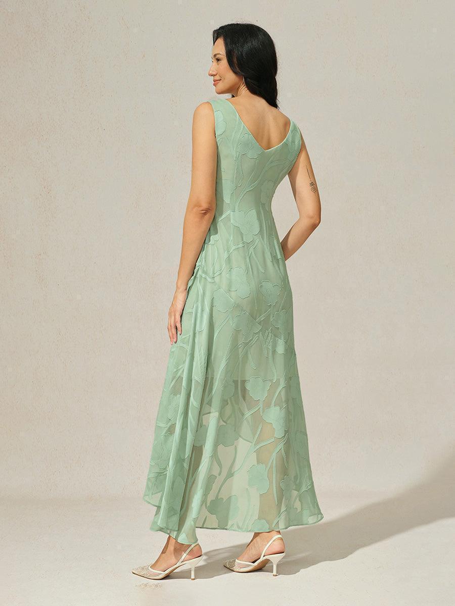 Maxikleid aus Satin mit Batikmuster