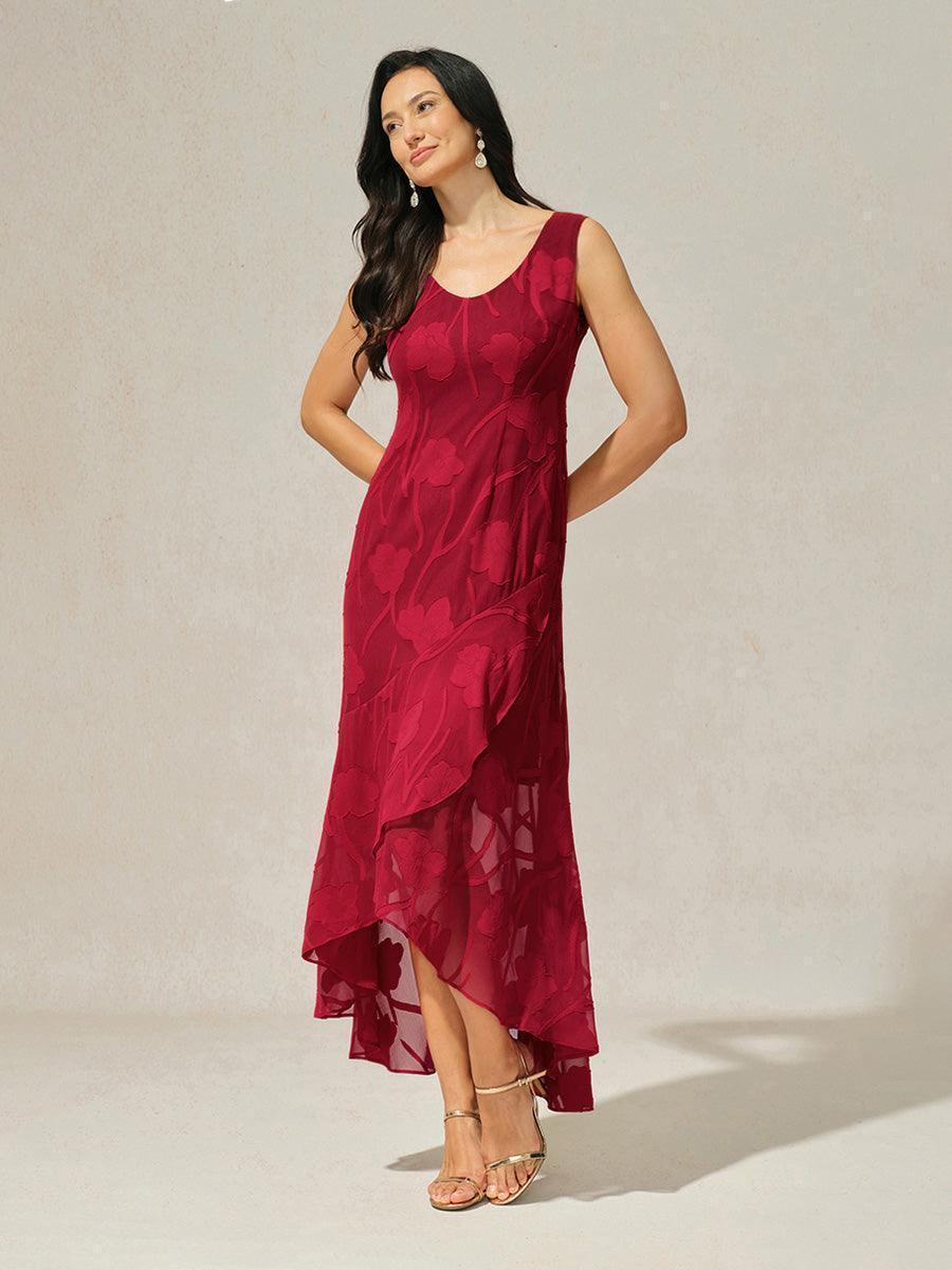 Maxikleid aus Satin mit Batikmuster