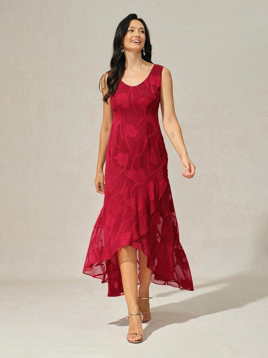 Maxikleid aus Satin mit Batikmuster