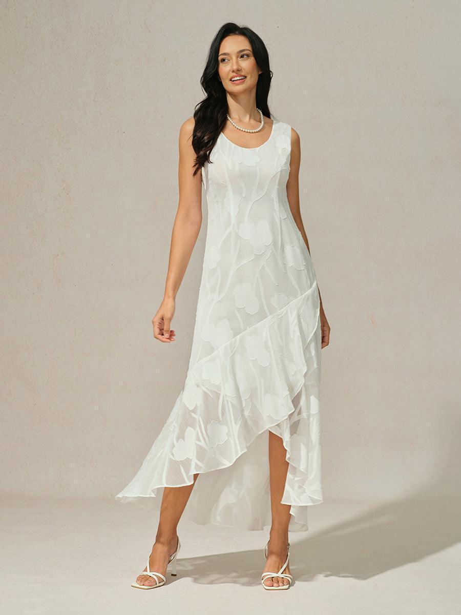 Maxikleid aus Satin mit Batikmuster