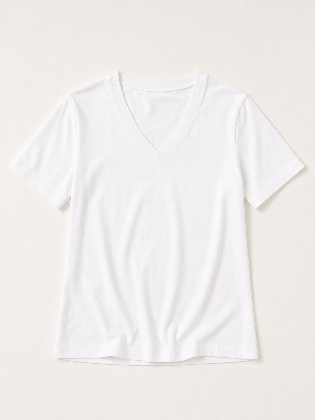 100% Cotton V Neck Tee
