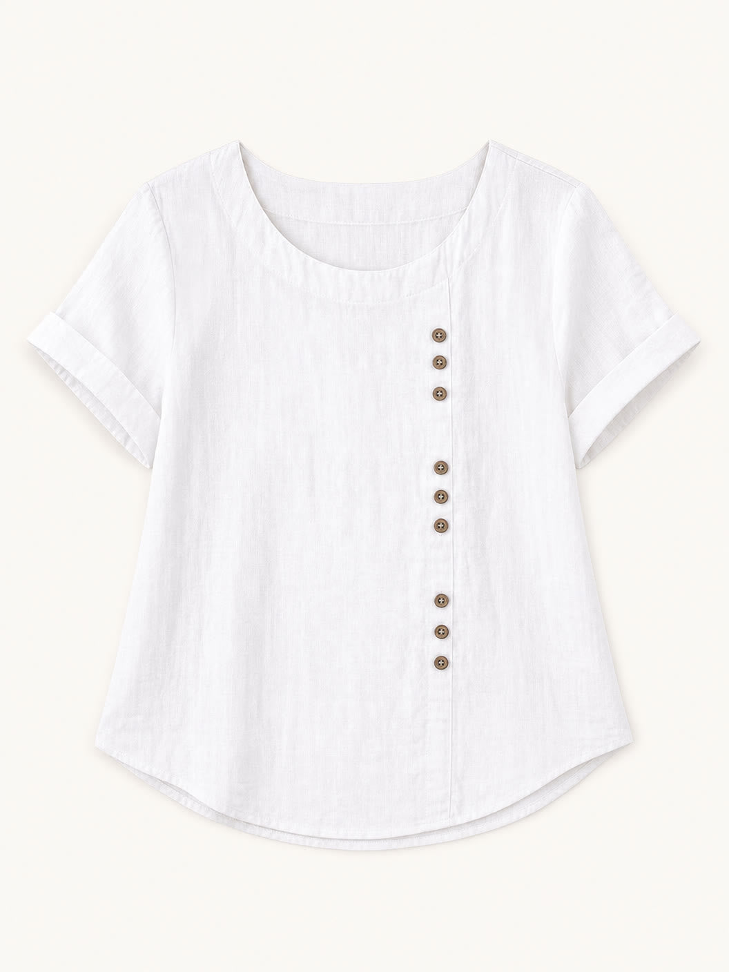 Button 100% Cotton Blouse