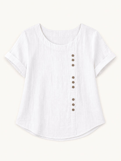 Button 100% Cotton Blouse