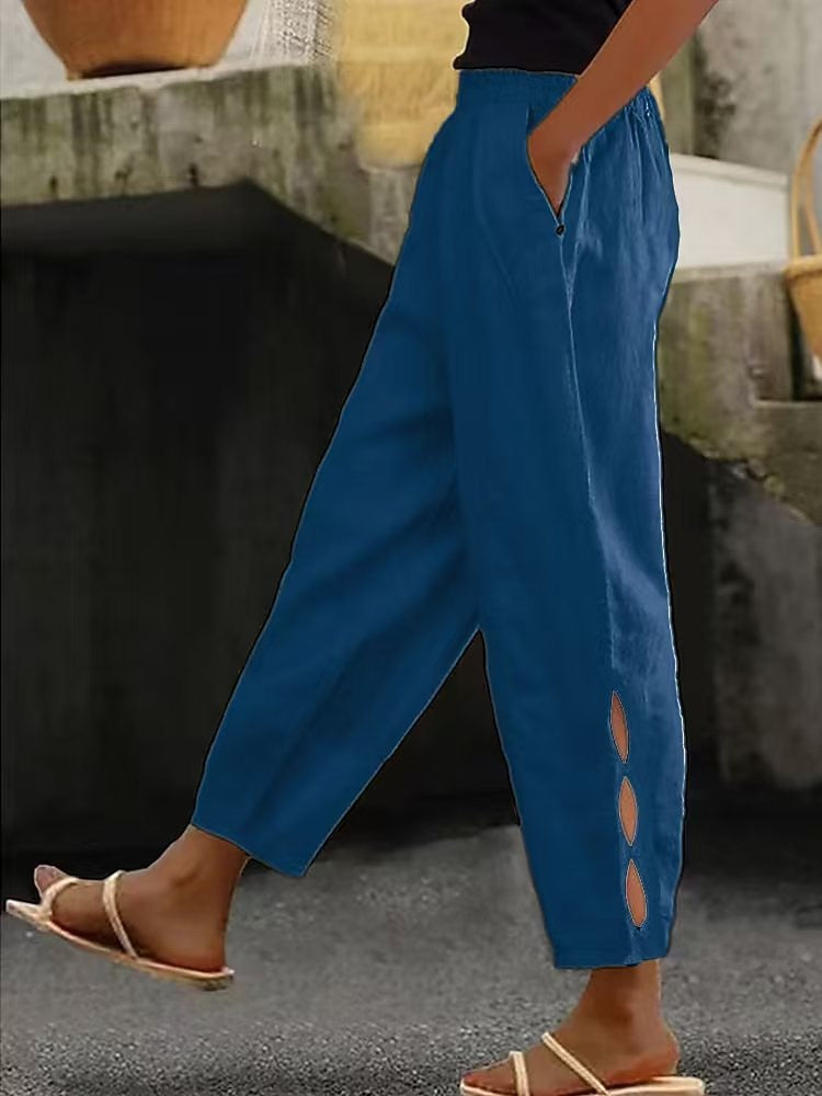 Women's Cotton Blend Chino Pants