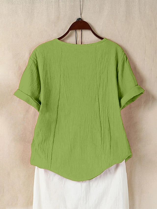 100% Cotton Blouse Floral Graphic Stylish