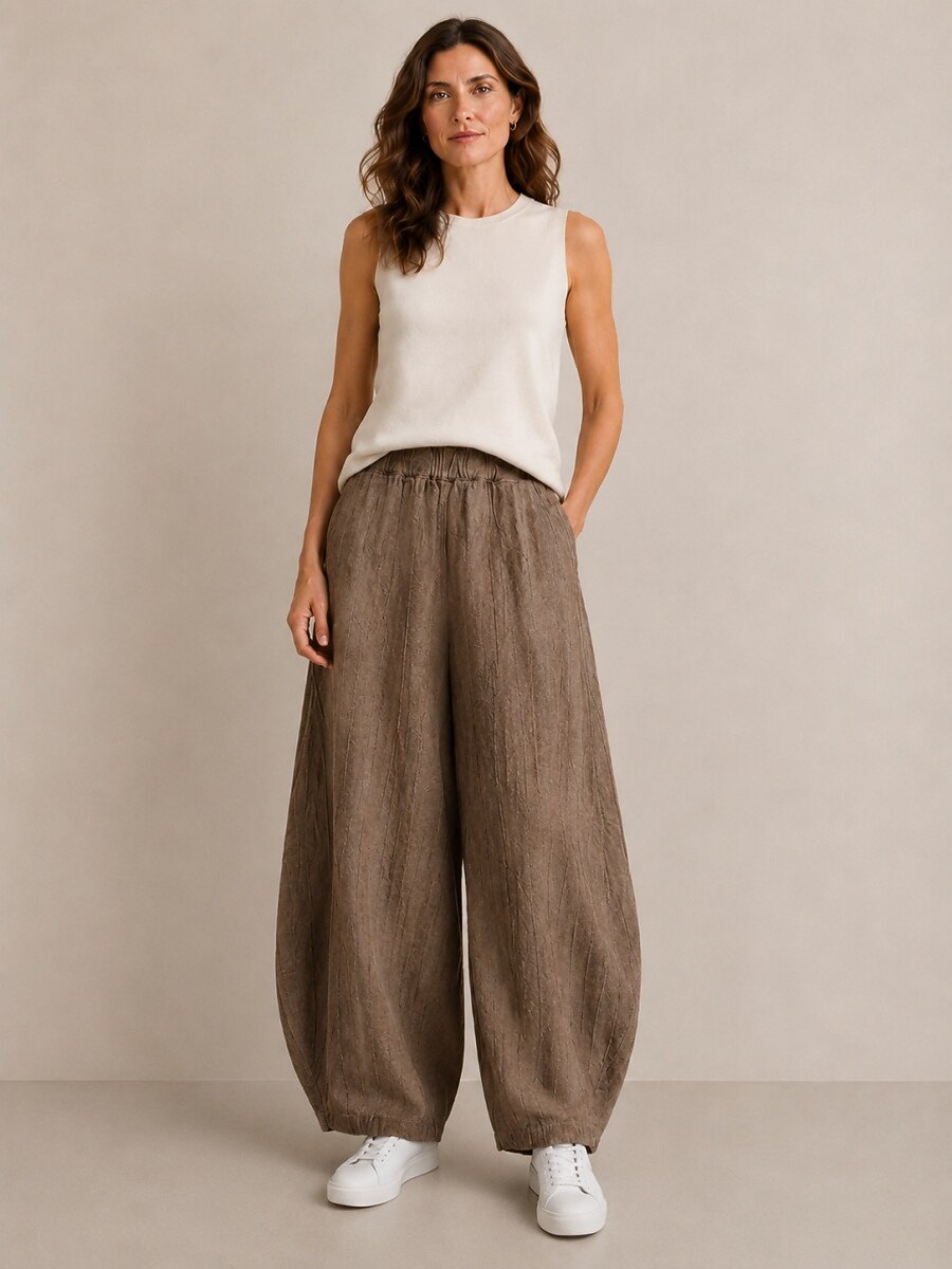 Premium Linen Balloon Pants