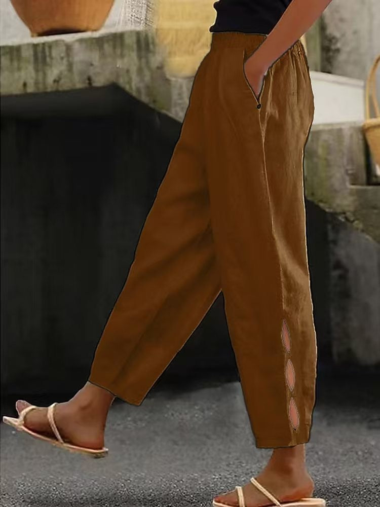 Women's Cotton Blend Chino Pants