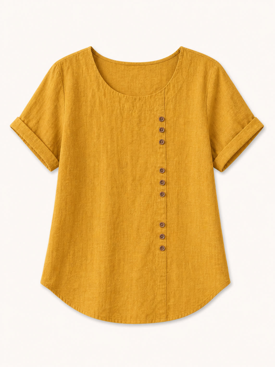 Soft Button 100% Cotton Blouse