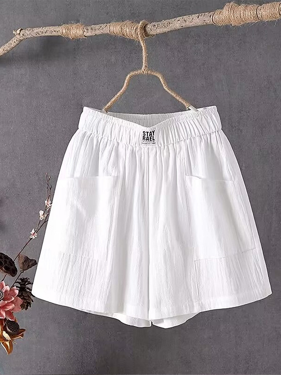 Women's Cotton Linen Vacation Shorts