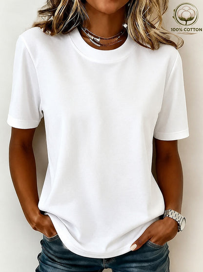 100% Cotton Crew Neck Tee
