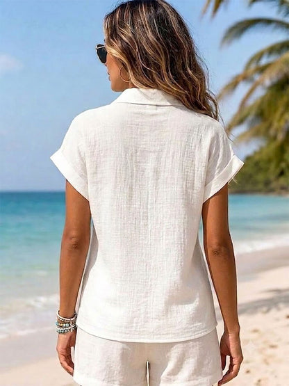 Embroidered Tunic 100% Cotton Shirt