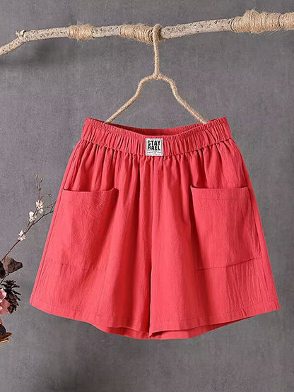 Women's Cotton Linen Vacation Shorts