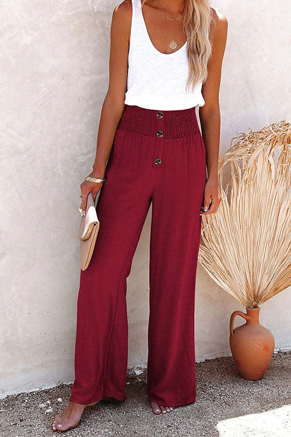 Effortless Cotton Linen Culotte Pants
