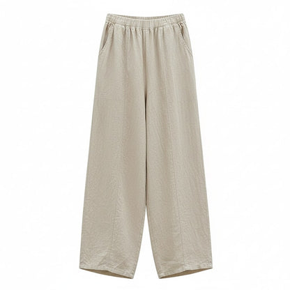 Premium Linen Loose-Fit Casual Pants